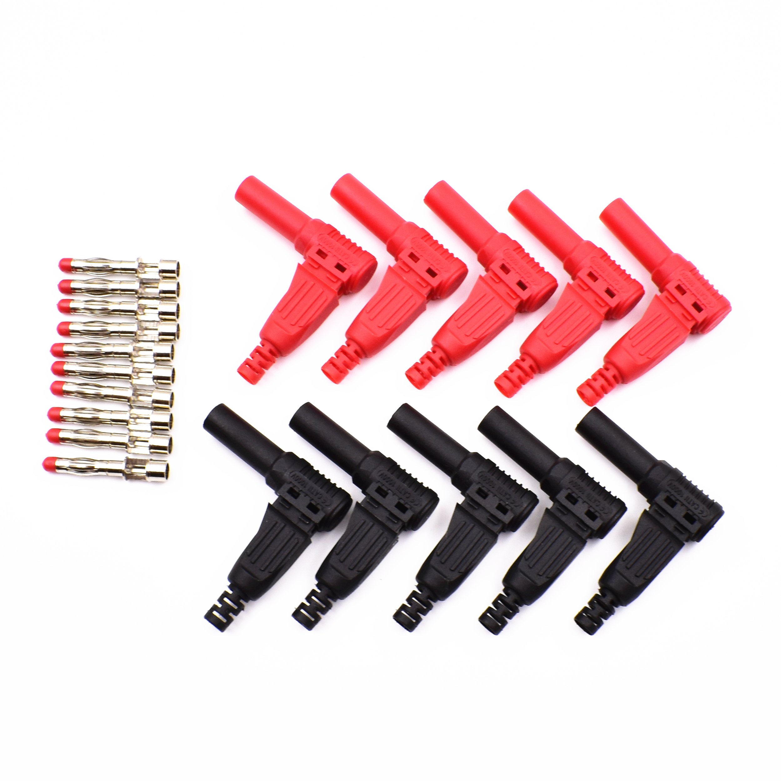 10sets Wire Solder DIY Type Insulation 90 Degree Banana Plugs
